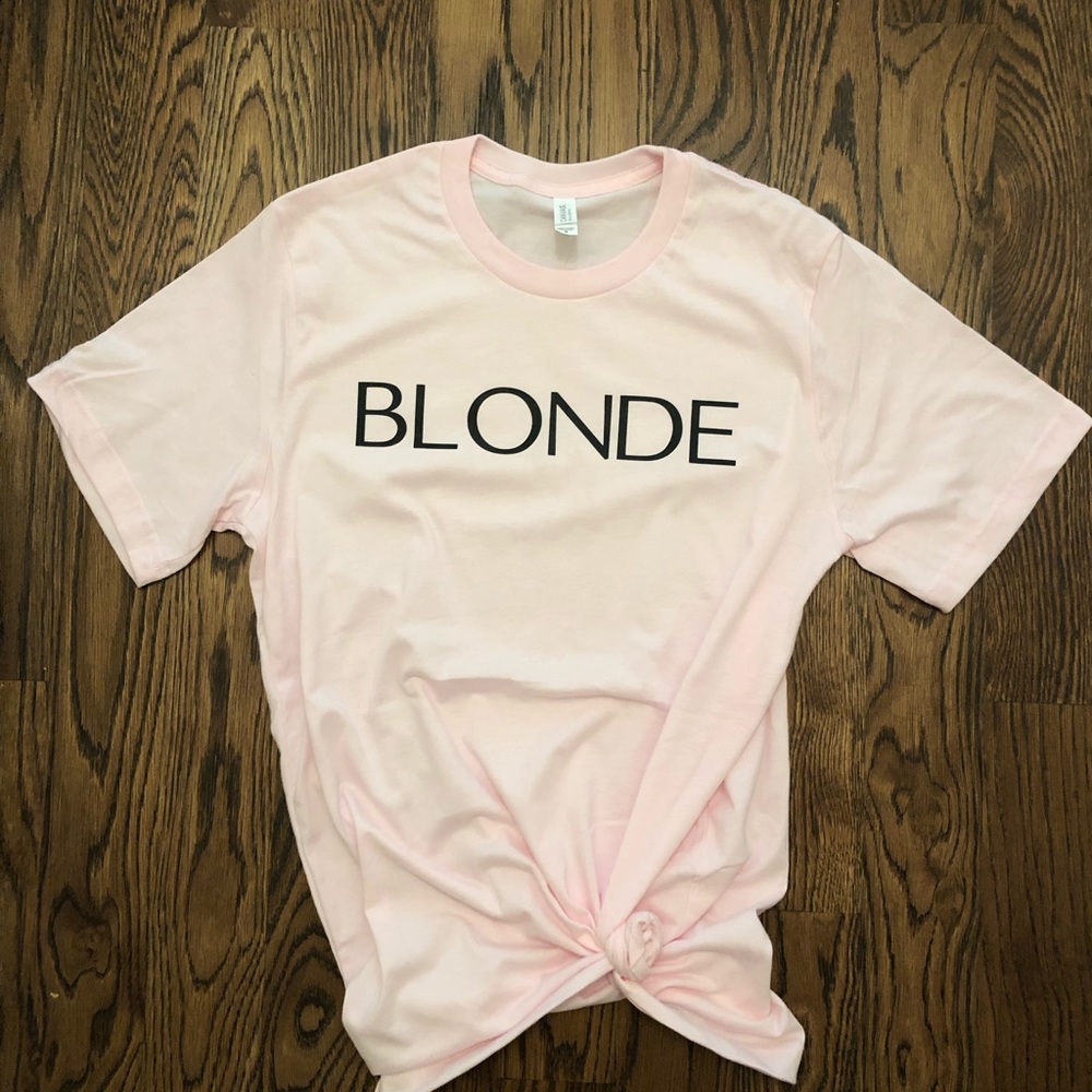 Bella & canvas. BLONDE tee